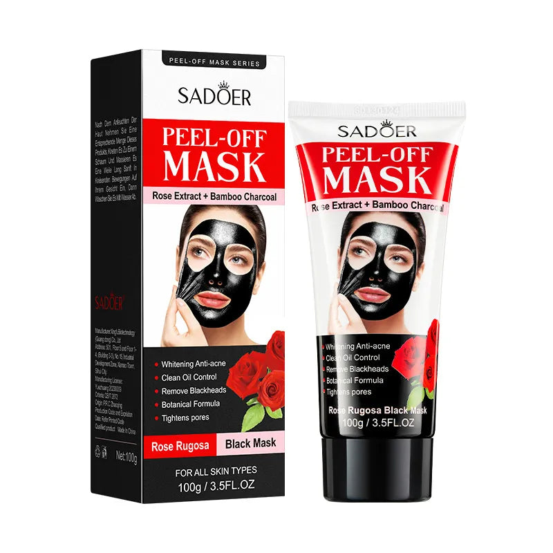 Natural Face And Nose Cleansing Peel Off Black Mask