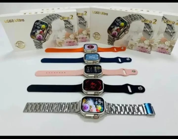 LG68 ULTRA 2 SMART WATCH WITH METAL STRAP
