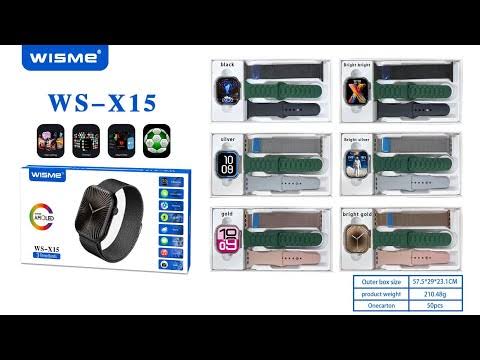 WISME WS X15 SMART WATCH WITH THREE STRAPS WIRELESS