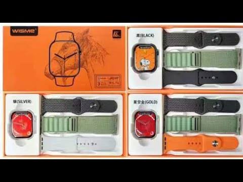 WISME WS 76 SMART WATCH WITH THREE STRAPS
