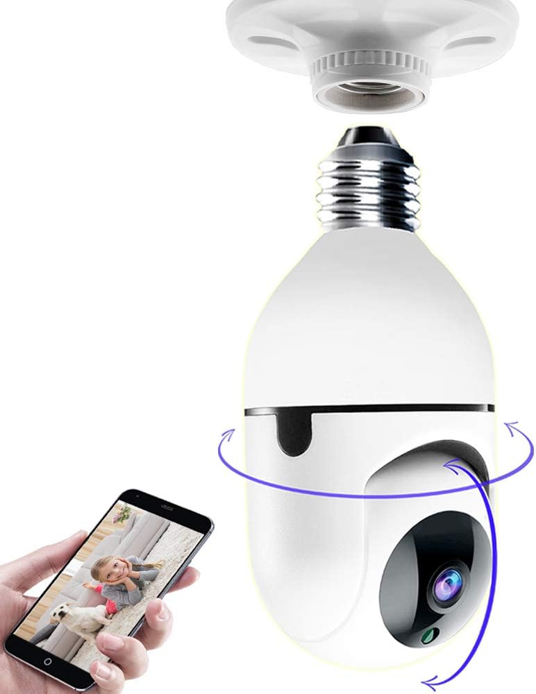 Bulb Indoor PTZ Wifi IP Camera