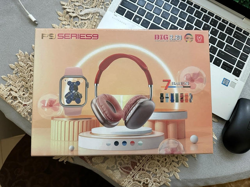 P9 Smart Watch with Series 9 Audio Headphones