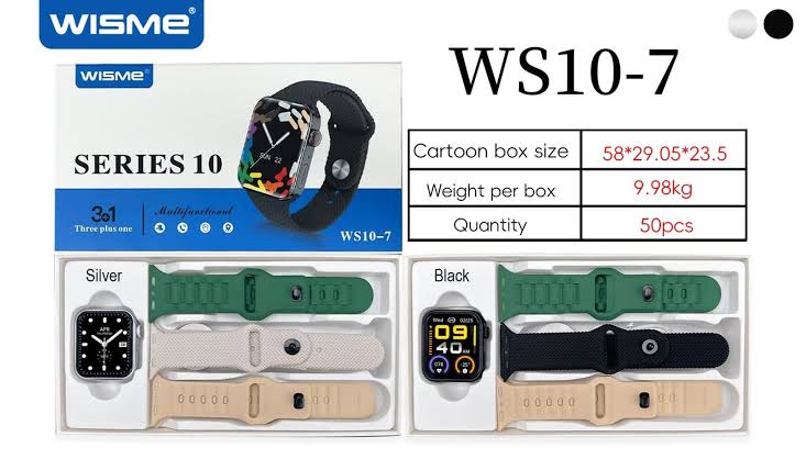 WISME WS 10 _7 SMART WATCH SERIES 10 WITH STRAPS