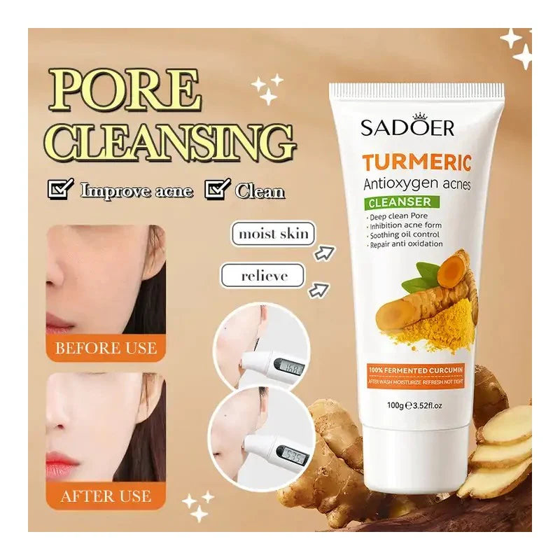 SADOER Turmeric AntiOxygen Acne Facial Cleanser